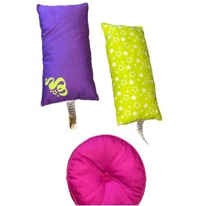 American Girl Doll Mckenna Loft 3 Pillows  Green Star Purple Floor &floor Retire